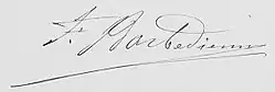 signature de Ferdinand Barbedienne
