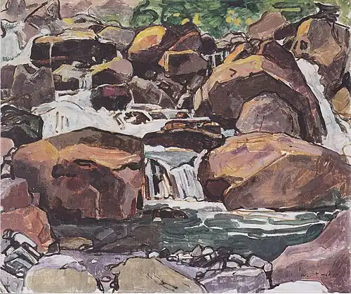 Ruisseau de montagne près de Champéry (1916), musée des Beaux-Arts de Winterthour.