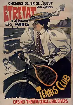 Affiche pour les chemins de fer de l'Ouest, 1896.