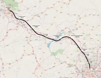 Voir la carte de la ligne.