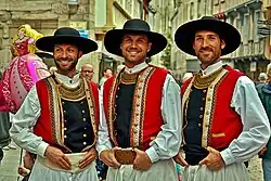 Bretons de Quimper au festival de Cornouaille en 2015.