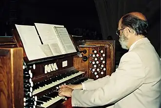 Orgue Casavant, jubé de l'orgue, église paroissiale, 1992.