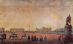 Le Champ de Mars à Saint-Pétersbourg, 1801