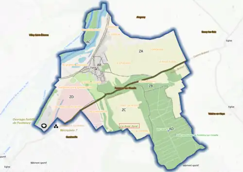 Fig.1 - Fontenoy (ban communal).