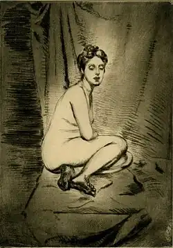 Roussel, nu féminin accroupi, 1906
