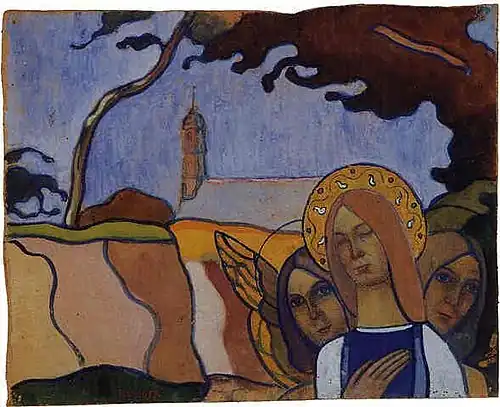 La Vierge et deux anges (vers 1895), localisation inconnue.