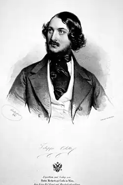 Filippo Coletti Lithographie par Josef Kriehuber