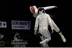 Combat au Master d'Escrime 2013 qui s'est déroulé à l'EPB (Espace Pierre Bachelet)