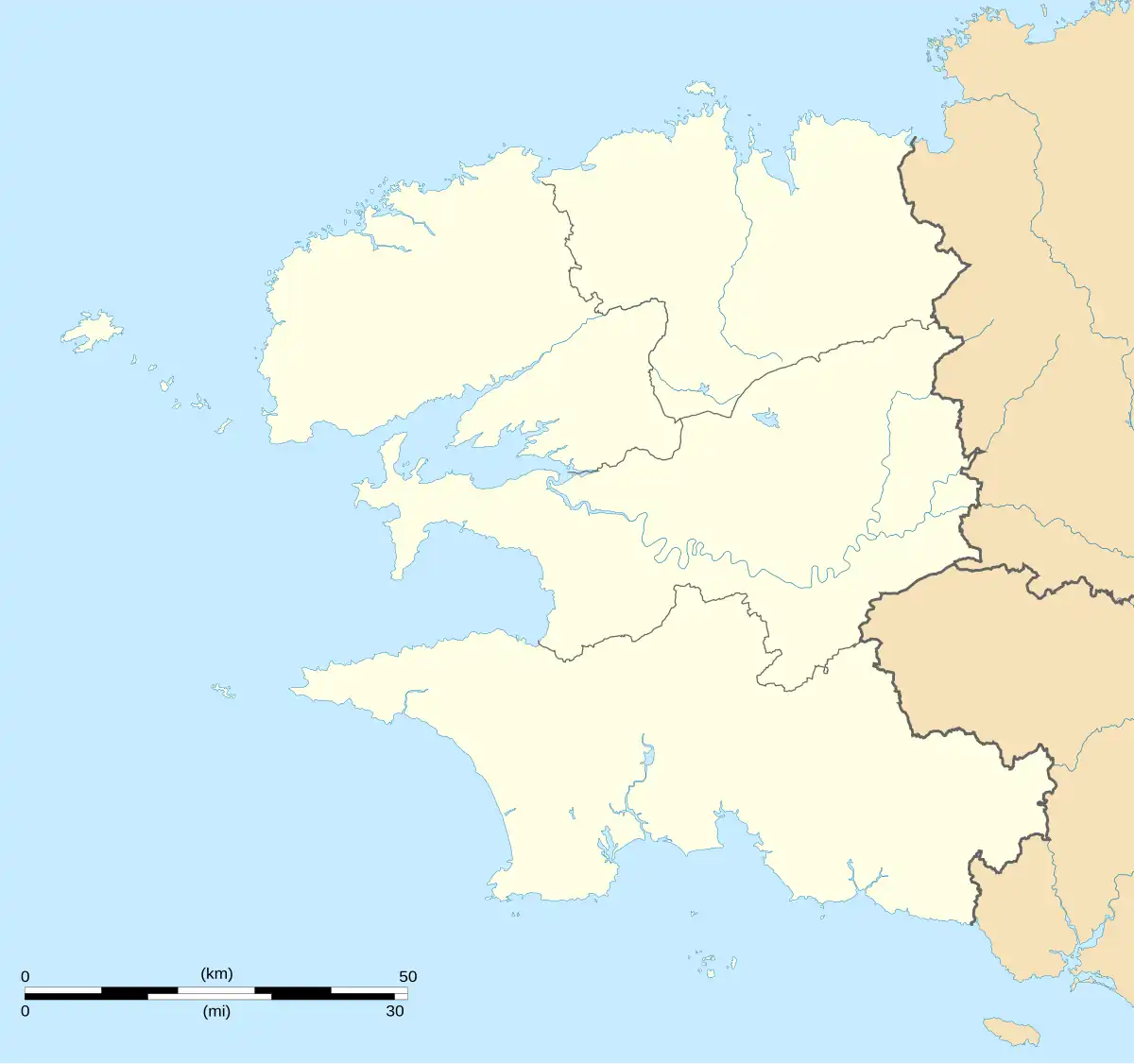 Voir sur la carte administrative du Finistère
