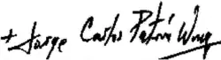 Signature de Jorge Carlos Patrón Wong