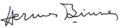 Signature de Hermes Binner