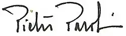 Signature de Pietro Parolin