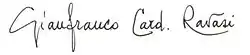 Signature de Gianfranco Ravasi
