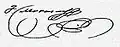 Signature de Francisco Morazán