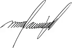 signature de Maikel Moreno