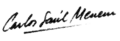 Signature de Carlos Menem