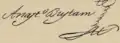 Signature de Anastasio Bustamante