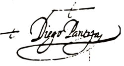 signature de Diego de Pantoja