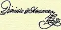 Signature de Dionisio Herrera