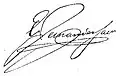 Signature de Ezequiel Fernández