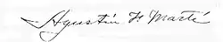 signature d'Agustín Farabundo Martí