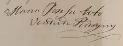 signature de Josefa Tito Recalde
