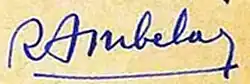 signature de Robert Ambelain