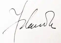 signature d'Yolanda Bedregal
