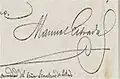 Signature de Manuel Estrada Cabrera