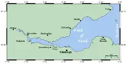Carte du Firth of Forth.