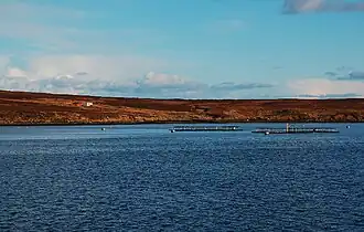 Pisciculture devant l'île de Fara