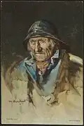 Pêcheur par Oscar Wergeland (vers 1880-1890).