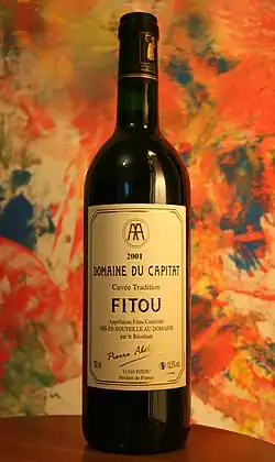 Domaine du Capitat, millésime 2001.