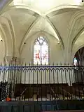 2e&nbsp;travée du chœur primitif, vue vers le nord.