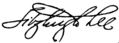 Signature de Fitzhugh Lee