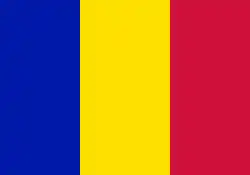 Drapeau civil d'Andorre.