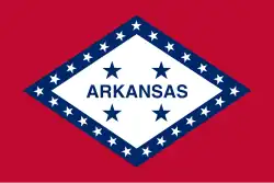 Drapeau de l'Arkansas de 1923 à 1924.