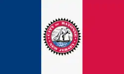 Drapeau de la ville de Bayonne (New Jersey).