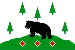 Drapeau de Raïon de Boksitogorsk