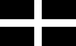 Croix de saint Piran, drapeau de Cornouailles