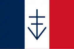 Drapeau de la République libre du Vercors(juin-juillet 1944).