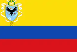 2e&nbsp;drapeau de la Grande Colombie entre 1820 et 1821.
