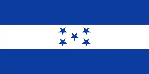 Drapeau du Honduras (1866-1895).