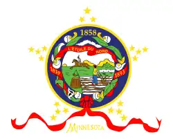 Drapeau du Minnesota de 1893 à 1957