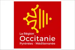 Drapeau officiel de la région Occitanie