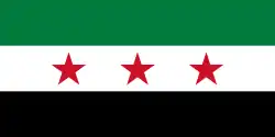 Drapeau de la République syrienne (1930-1958, 1961-1963)