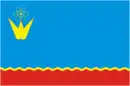 Drapeau de Zelenogorsk depuis la rivière Kan
