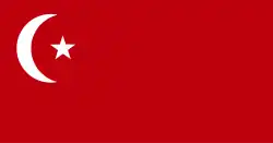 Drapeau de la RSS d'Azerbaïdjan de 1920 à 1921.