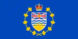 Drapeau du lieutenant-gouverneur de la Colombie Britannique.