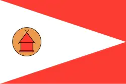 2:3 Drapeau du peuple Merina depuis 1997